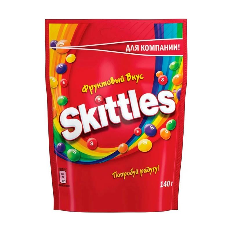 Драже жевательное, Skittles, 140 г
