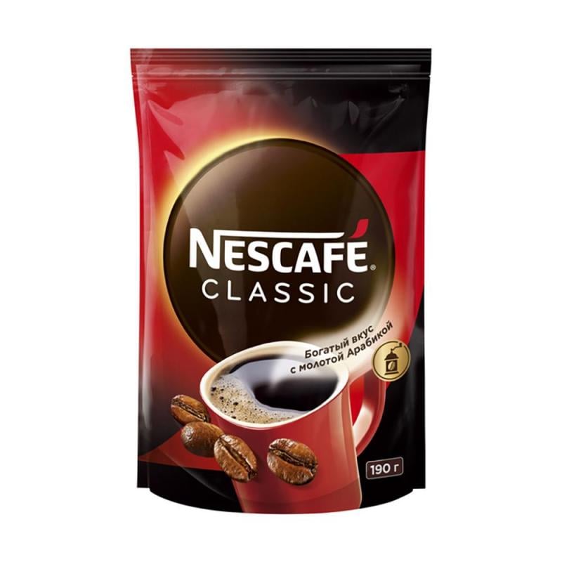 Кофе растворимый "CLASSIC", Nescafé, 190 г - купить в интернет-магазине Fix Price в г. Шуя по цене 349 ₽