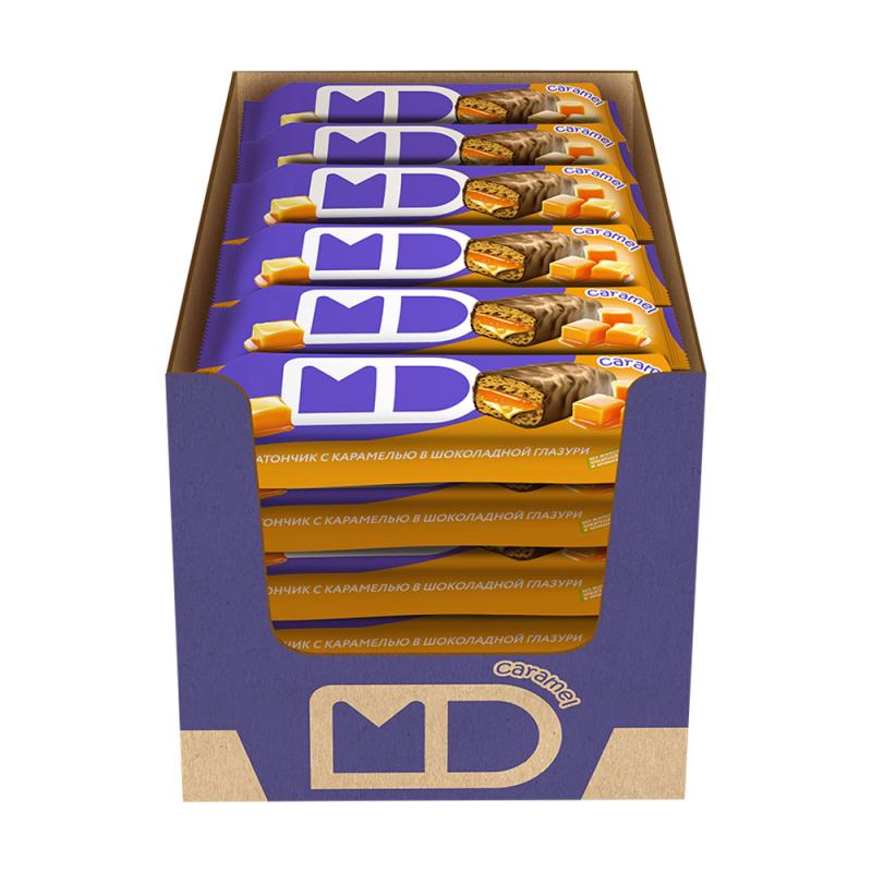 Батончик "MD" с карамелью в глазури, 40 г
