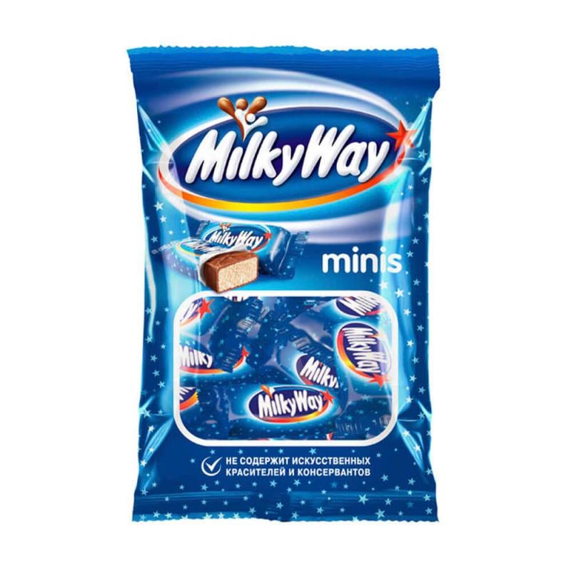 Конфеты шоколадные "Minis", Milky Way, 176 г