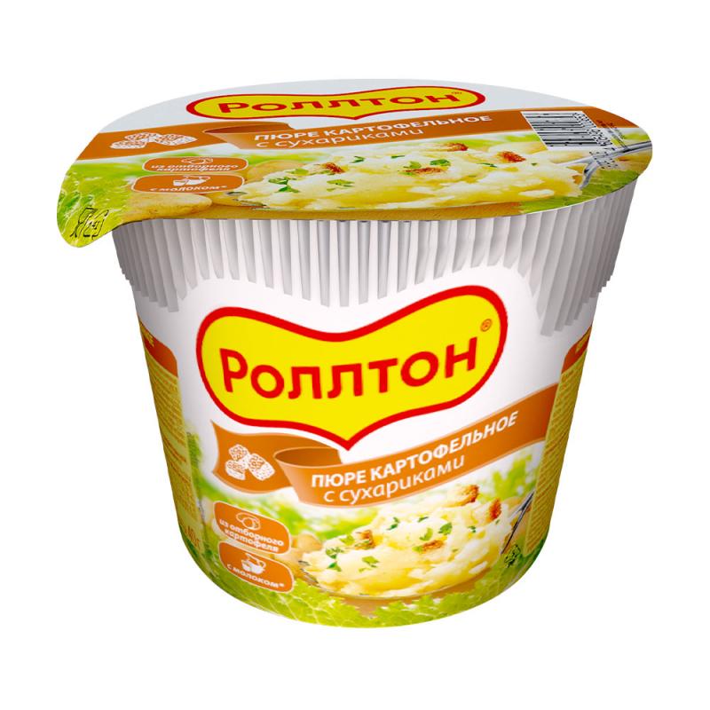 Пюре картофельное, Роллтон, 40 г, в ассортименте