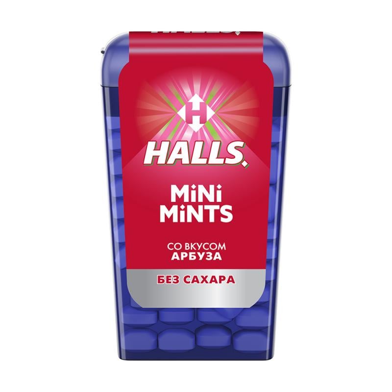 Леденцы, HALLS MINI MINTS, 12,5 г