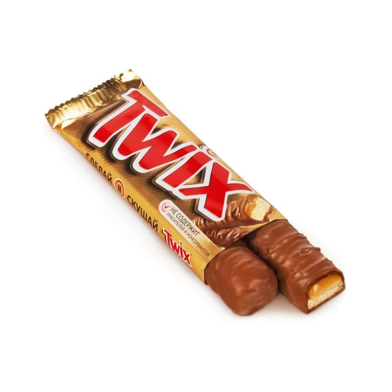 Батончик шоколадный, Twix, 55 г