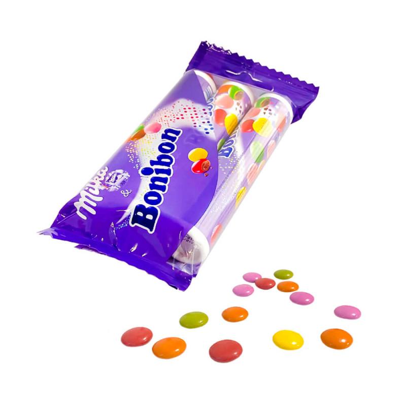 Драже "Bonibon", Milka, с молочным шоколадом, 3 шт. (3х24,3 г)