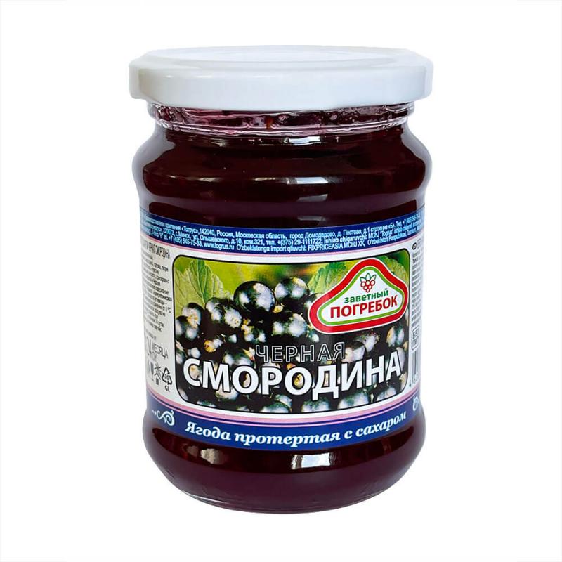 Ягода протертая с сахаром, Заветный Погребок, 300 г, в ассортименте