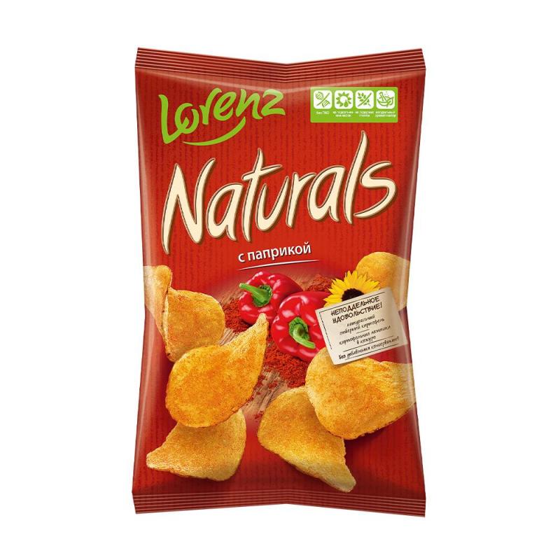Чипсы картофельные, Naturals, с паприкой, 100 г