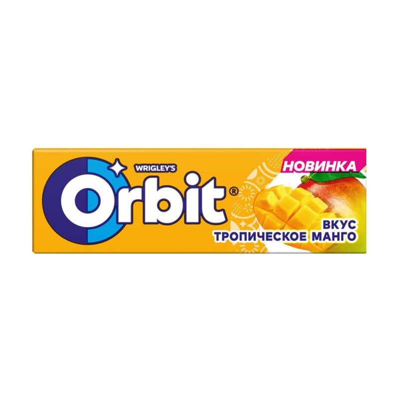 Жевательная резинка "Тропическое манго", Orbit, 13,6 г