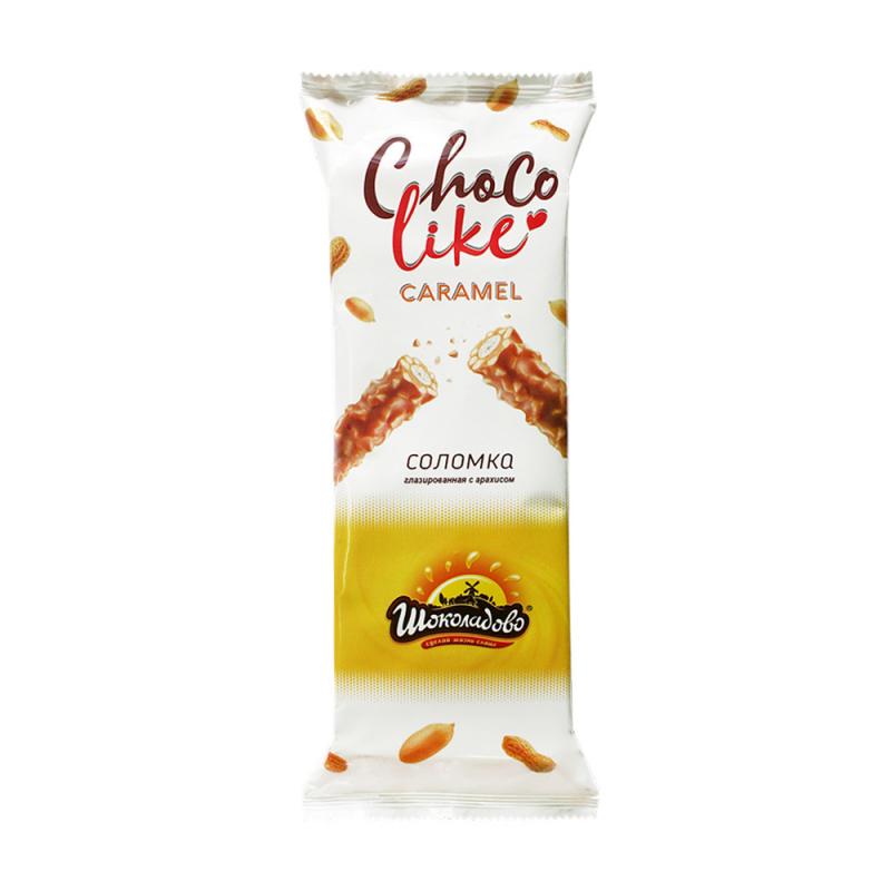 Соломка глазированная с арахисом "ChoСo like caramel", Шоколадово, 180 г