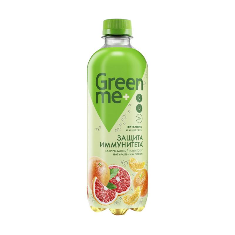 Среднегазированный напиток, GreenMe, 0,47 л