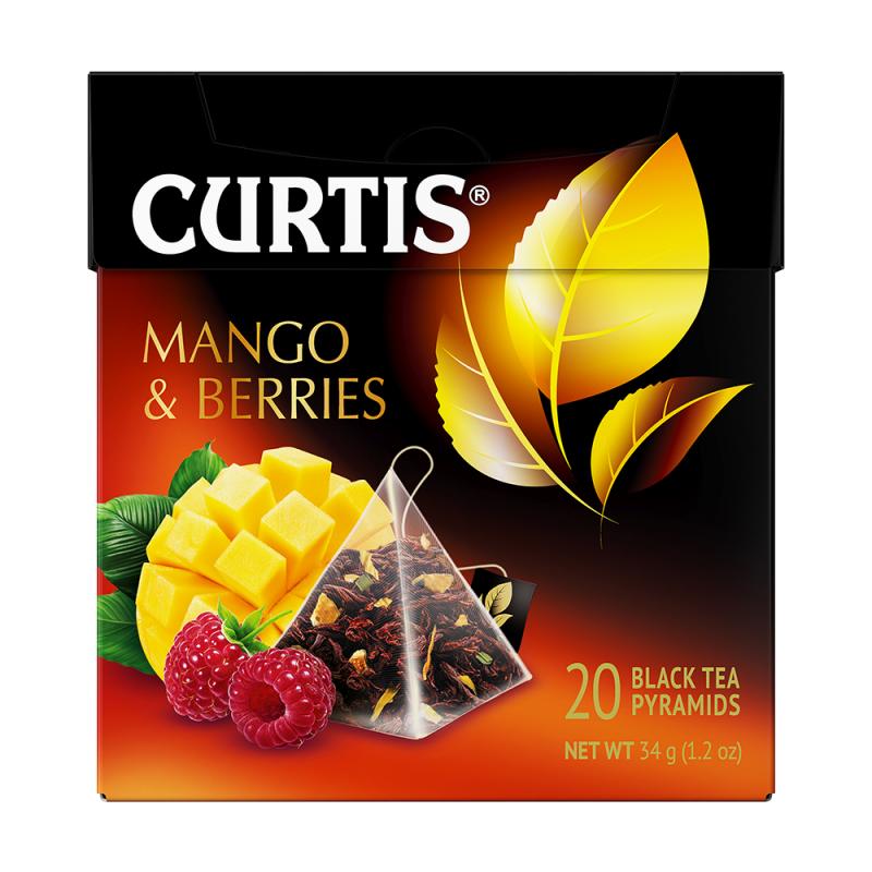 Чай чёрный "Mango & Berries", CURTIS, 20 пакетиков, 34 г - купить в интернет-магазине Fix Price в г. Тула по цене 83 ₽