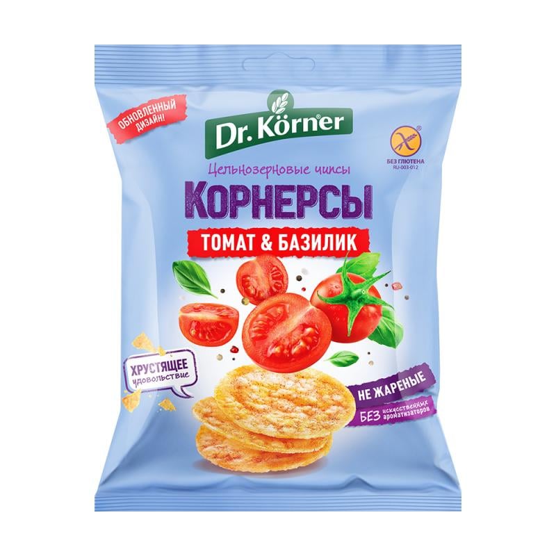 Чипсы цельнозерновые, Dr. Korner, 40 г