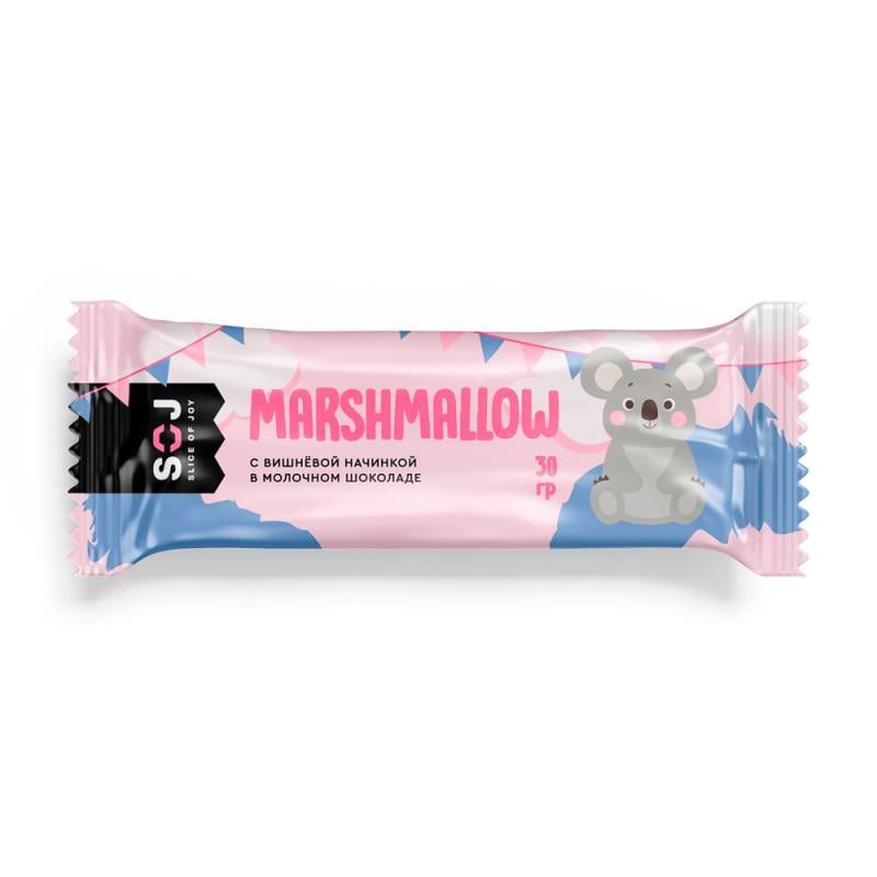 Батончик "MARSHMALLOW", SOJ, 30 г, в ассортименте