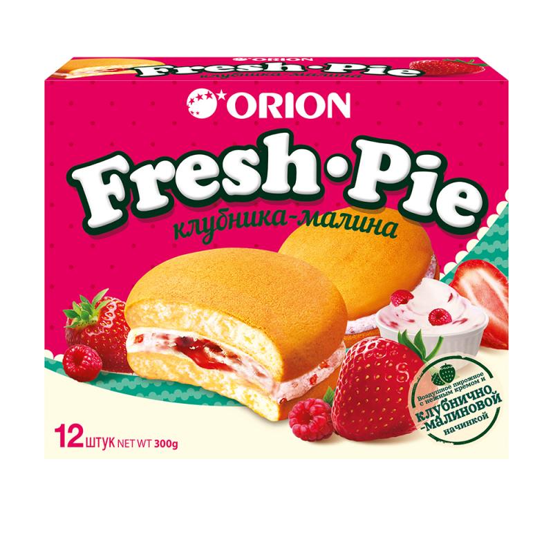 Бисквитное пирожное "Fresh Pie", ORION, 12 шт., 300 г