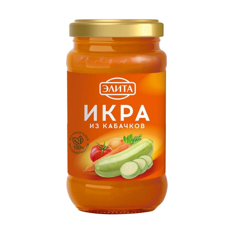 Икра из кабачков, ЭЛИТА, 400 г