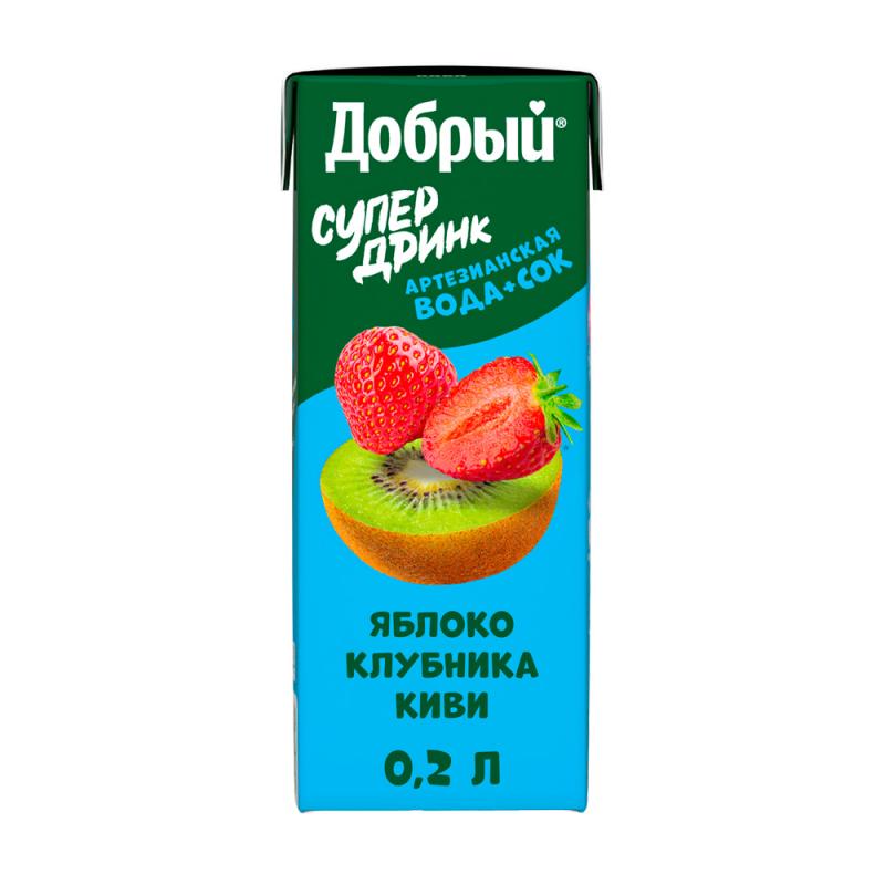 Напиток сокосодержащий "Супер Дринк", Добрый, 0,2 л, в ассортименте