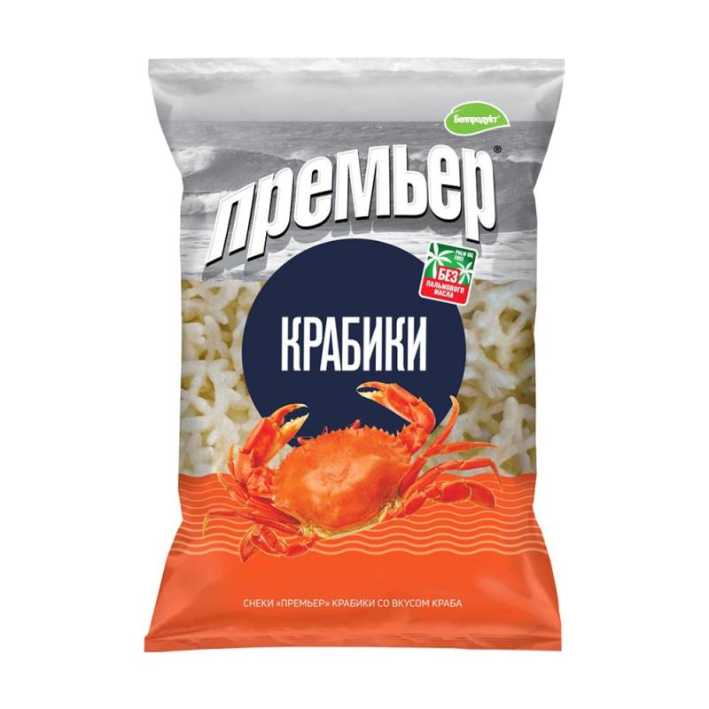 Снеки "Премьер" со вкусом краба, 120 г