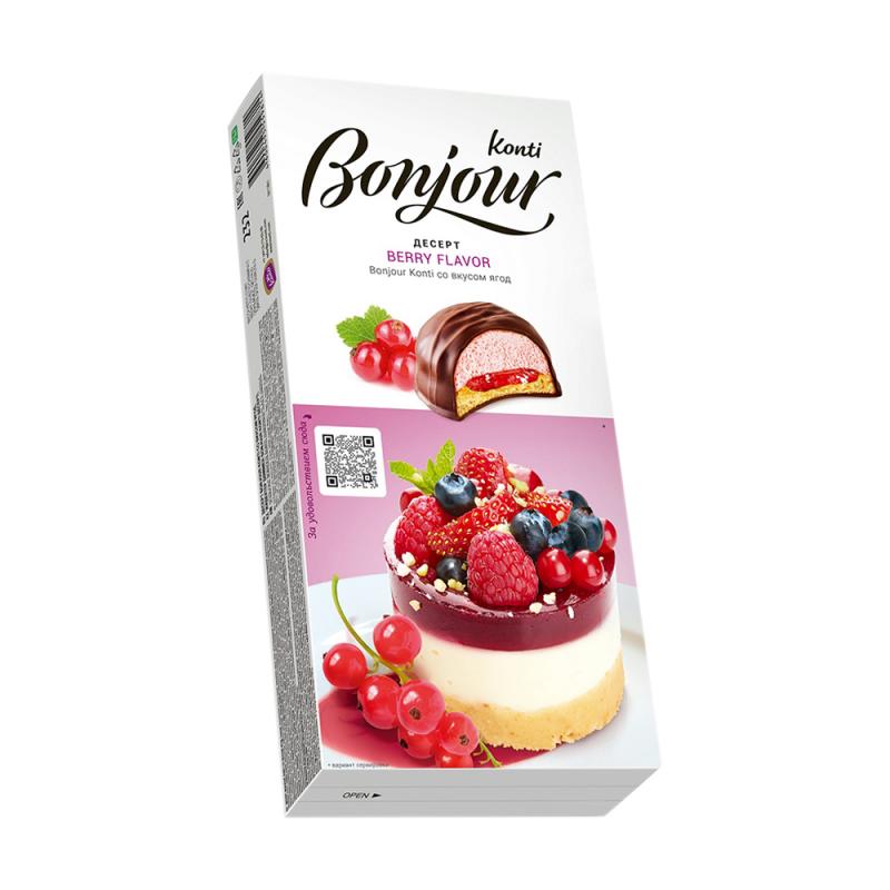 Десерт, Bonjour Konti, 232 г, в ассортименте 