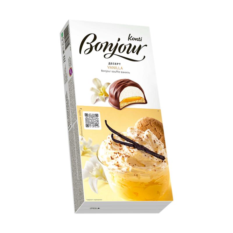 Десерт, Bonjour Konti, 232 г, в ассортименте 