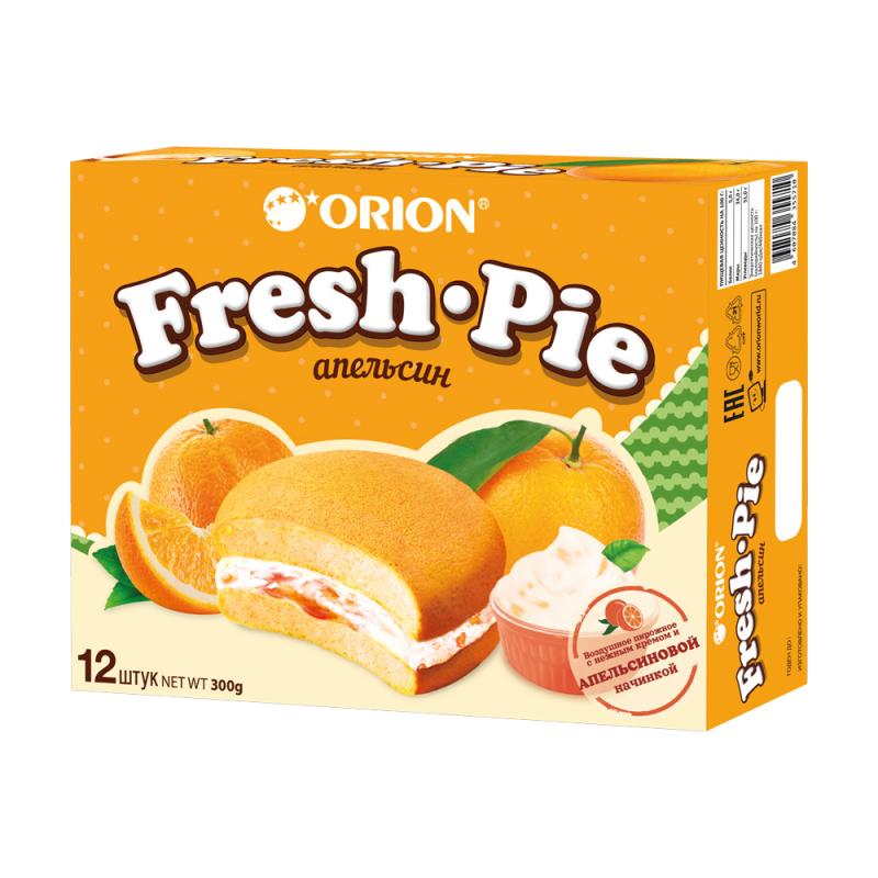 Бисквитное пирожное "Fresh Pie", ORION, 12 шт., 300 г