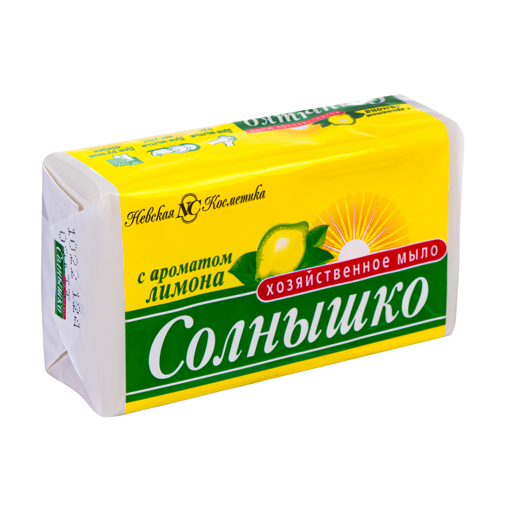 Хозяйственное мыло "Солнышко", Невская Косметика, лимон, 140 г - купить ...