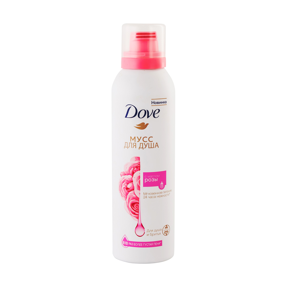 Мусс для душа, Dove, с маслом розы, 200 м - купить в интернет-магазине ...
