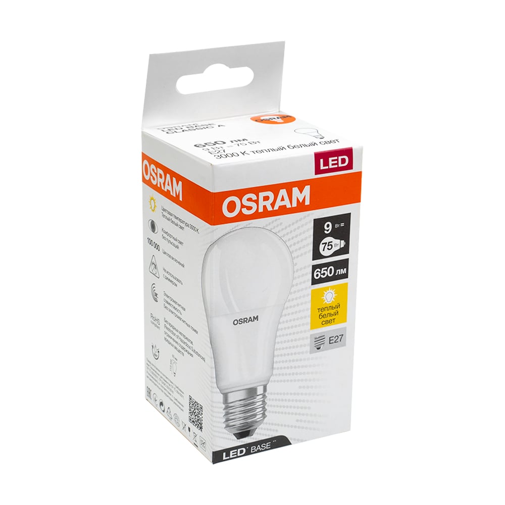 Светодиодная лампа, Osram, Е27 - купить в интернет-магазине Fix Price в г.  Москва по цене 99 ₽