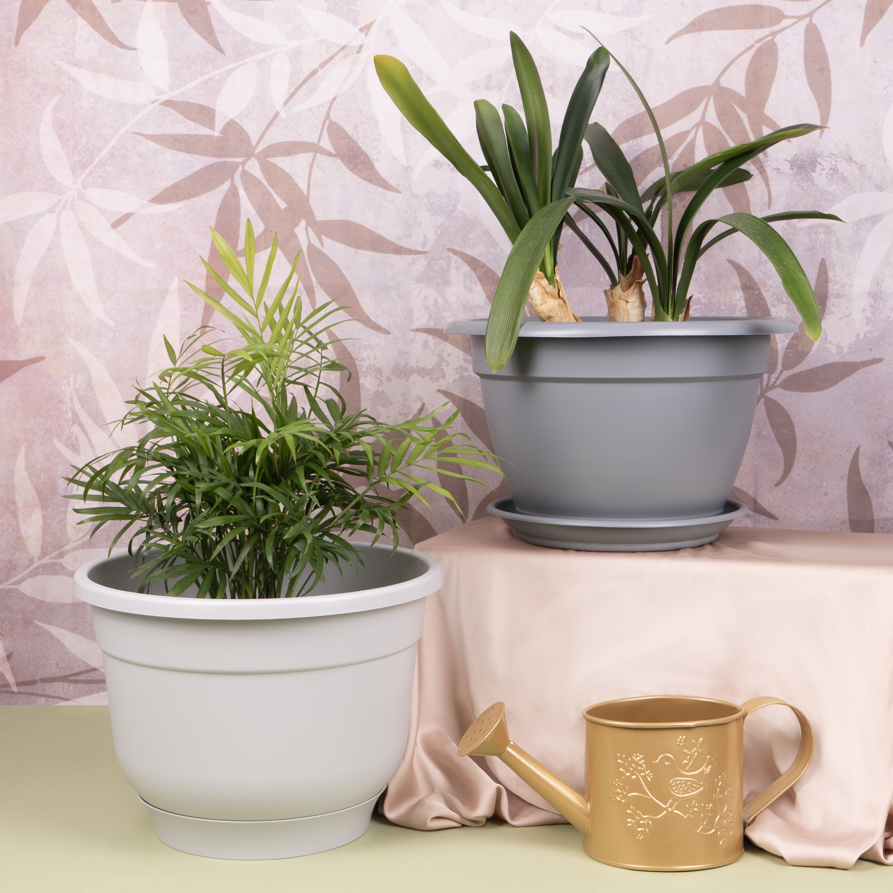 Горшок для цветов с поддоном, СТАРИНА, в ассортименте - купить в ...