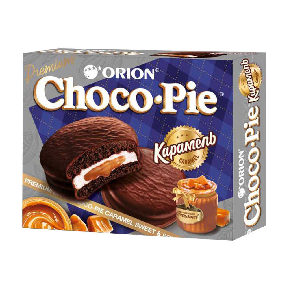 Печенье Choco Pie с карамельной начинкой, 360 г - купить в интернет ...