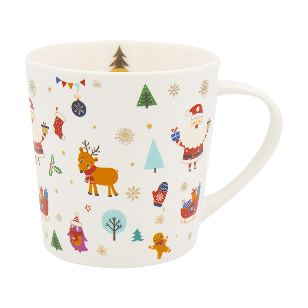 Кружка новогодняя, Снежное кружево, 600 мл, в ассортименте - купить в ...