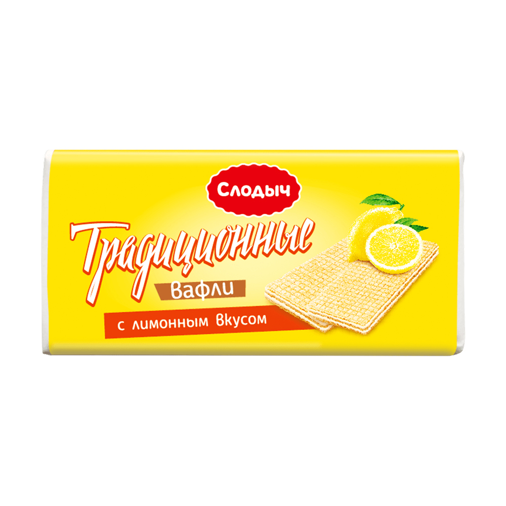 Вафли "Традиционные", Слодыч, 100 г, с лимонным вкусом - купить в ...