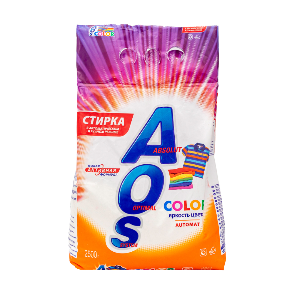 Стиральный порошок, AOS, "Color Automat", 2500 г - купить в интернет ...