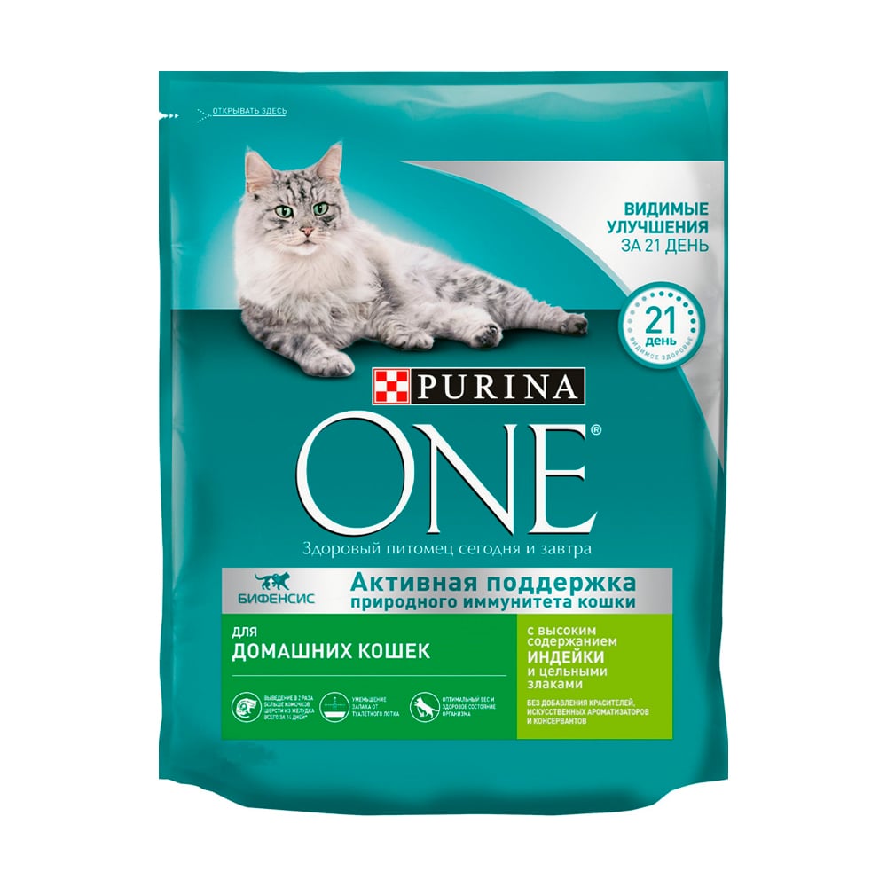 Корм для кошек, Purina One, с индейкой и цельными злаками, 424 г - купить в  интернет-магазине Fix Price в г. Москва по цене 249 ₽