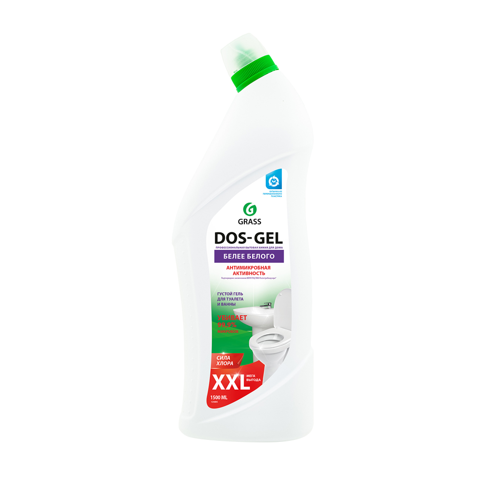 Чистящий гель для туалета и ванны "DOS-GEL", GRASS, 1500 мл - купить в ...