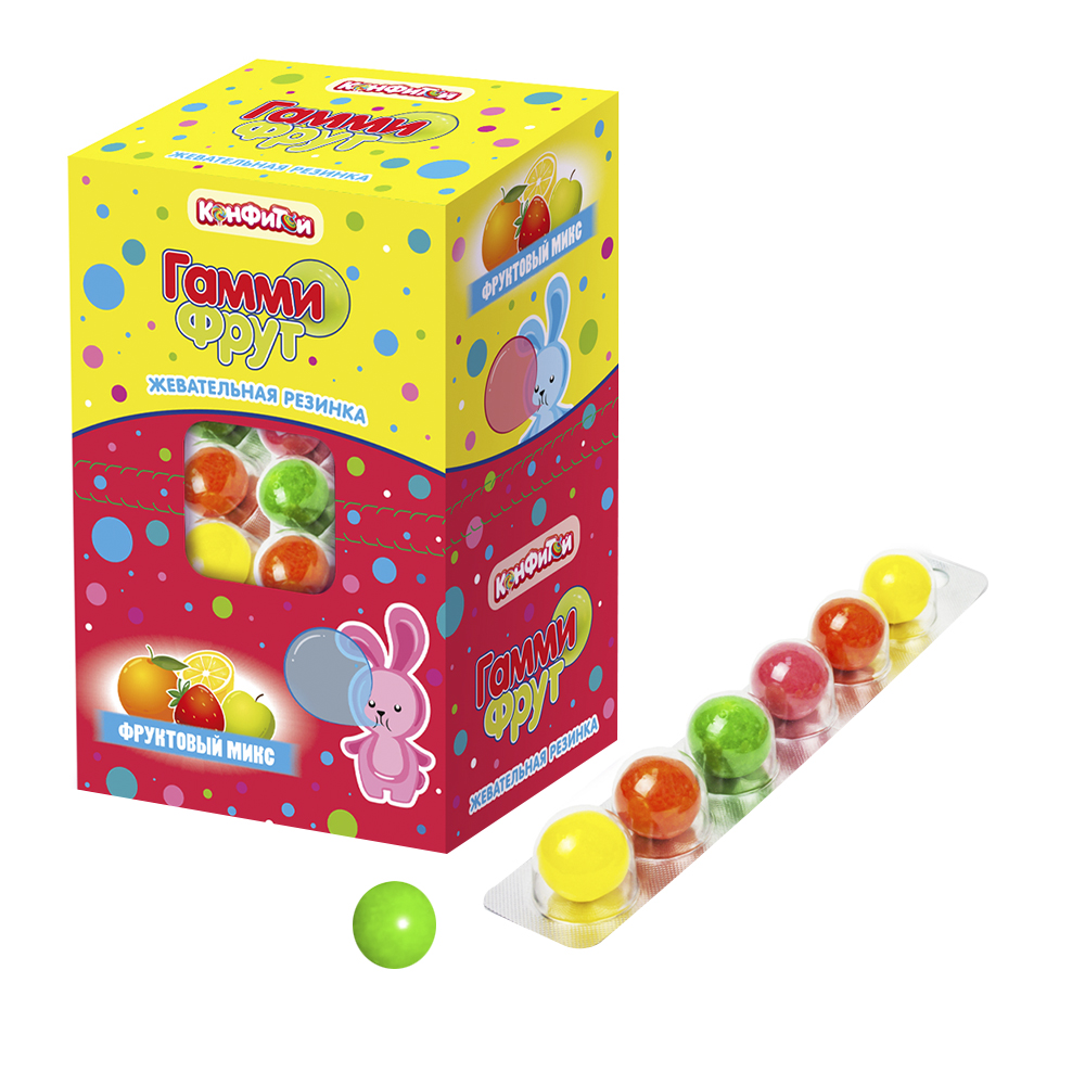 Резинка жевательная "Гамми Фрут", Конфитой, 12 г - купить в интернет ...