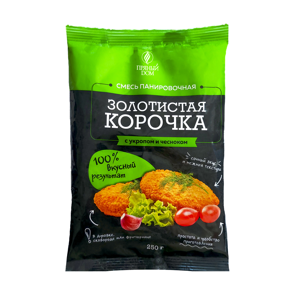 Смесь панировочная с укропом и чесноком, Пряный дом, 250 г - купить в ...