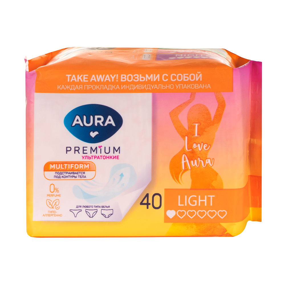 Ежедневные прокладки "PREMIUM", AURA, 40 шт. - купить в интернет ...