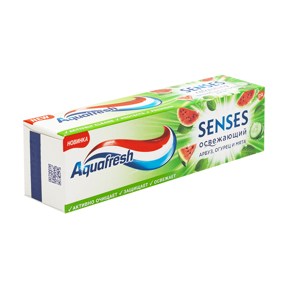 Зубная паста "Senses", Aquafresh, с фтором, 75 мл, в ассортименте ...