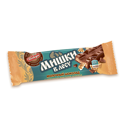 Молочный батончик с начинкой "Мишка в лесу", 30 г - купить в интернет ...