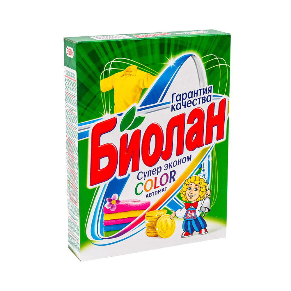 "Биолан Актив" кір жуғыш ұнтағы, автомат, ассортиментте, 350 г - купить ...