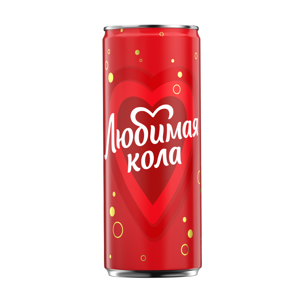 Сильногазированный напиток, Любимая Кола, 0,33 л - купить в интернет ...