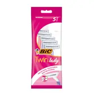 Станок бритвенный одноразовый "Twin lady", BIC, 5 шт.