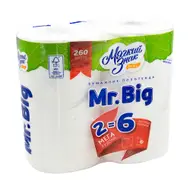 Бумажные полотенца "Мr. Big", двухслойные, 2 шт.