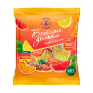 Карамель леденцовая "Веселые дольки", ассорти, 400 г