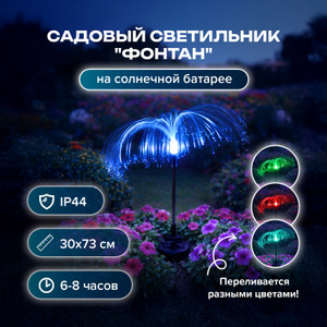 Светильник сад. на солн.бат "Фонтан" ИМП