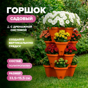 Горшок садовый ИМП
