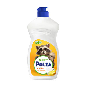 Ср-во д/мытья посуды Polza 450г Асс