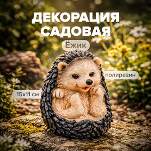 Декорация садовая "Ёжик", 15 см ИМП