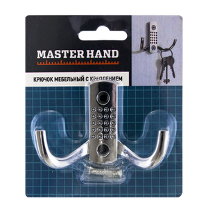 Мебельный крючок с креплением, Master Hand