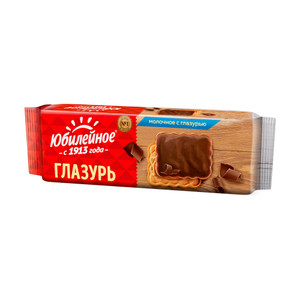 Печенье, Юбилейное, с глазурью, 116 г, в ассортименте