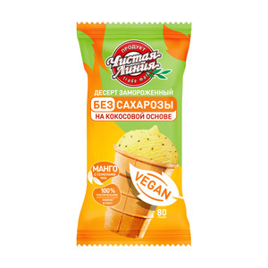Мороженое в стаканчике VEGAN Манго без сахара 80 г